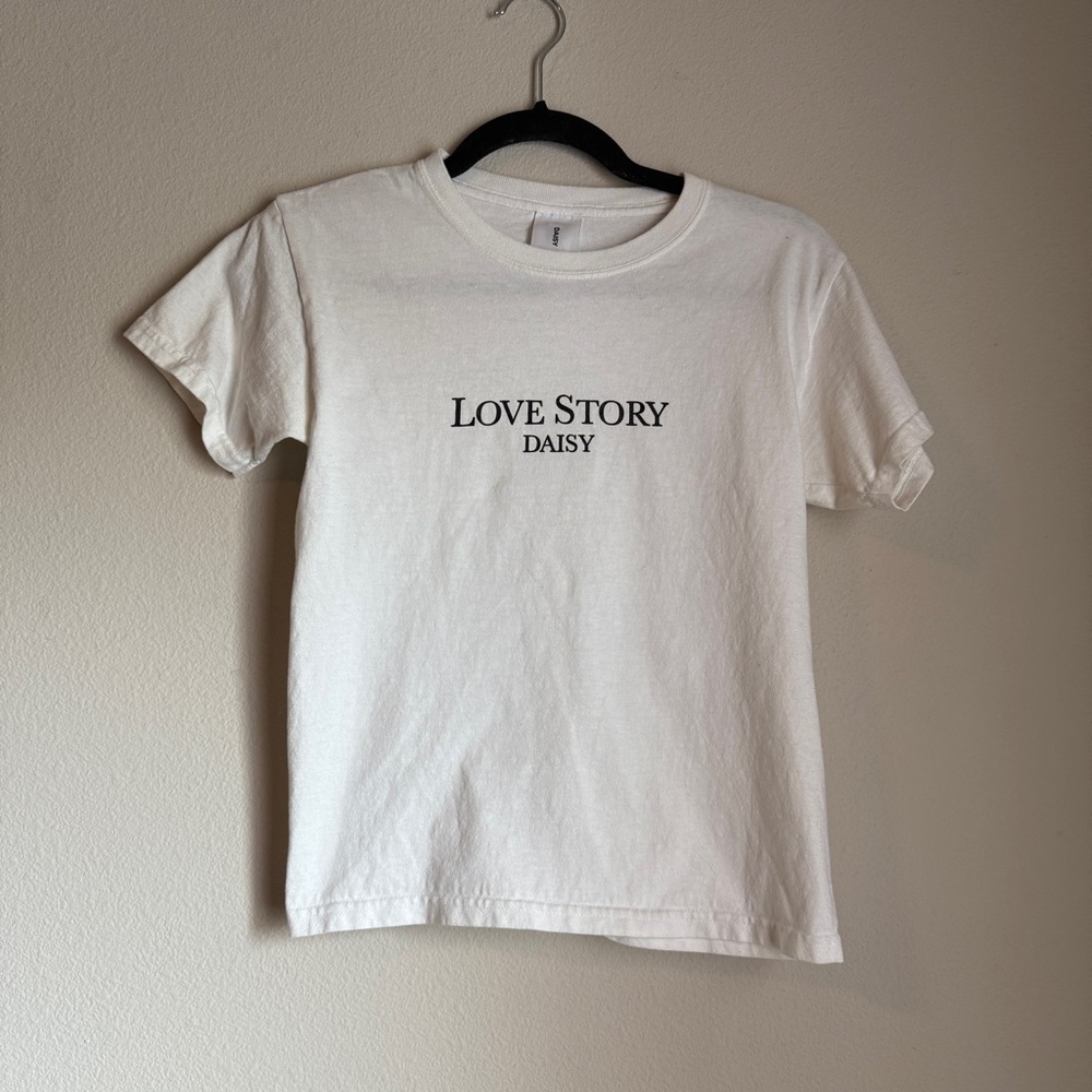 Daisy White “Love Story” Graphic Tee